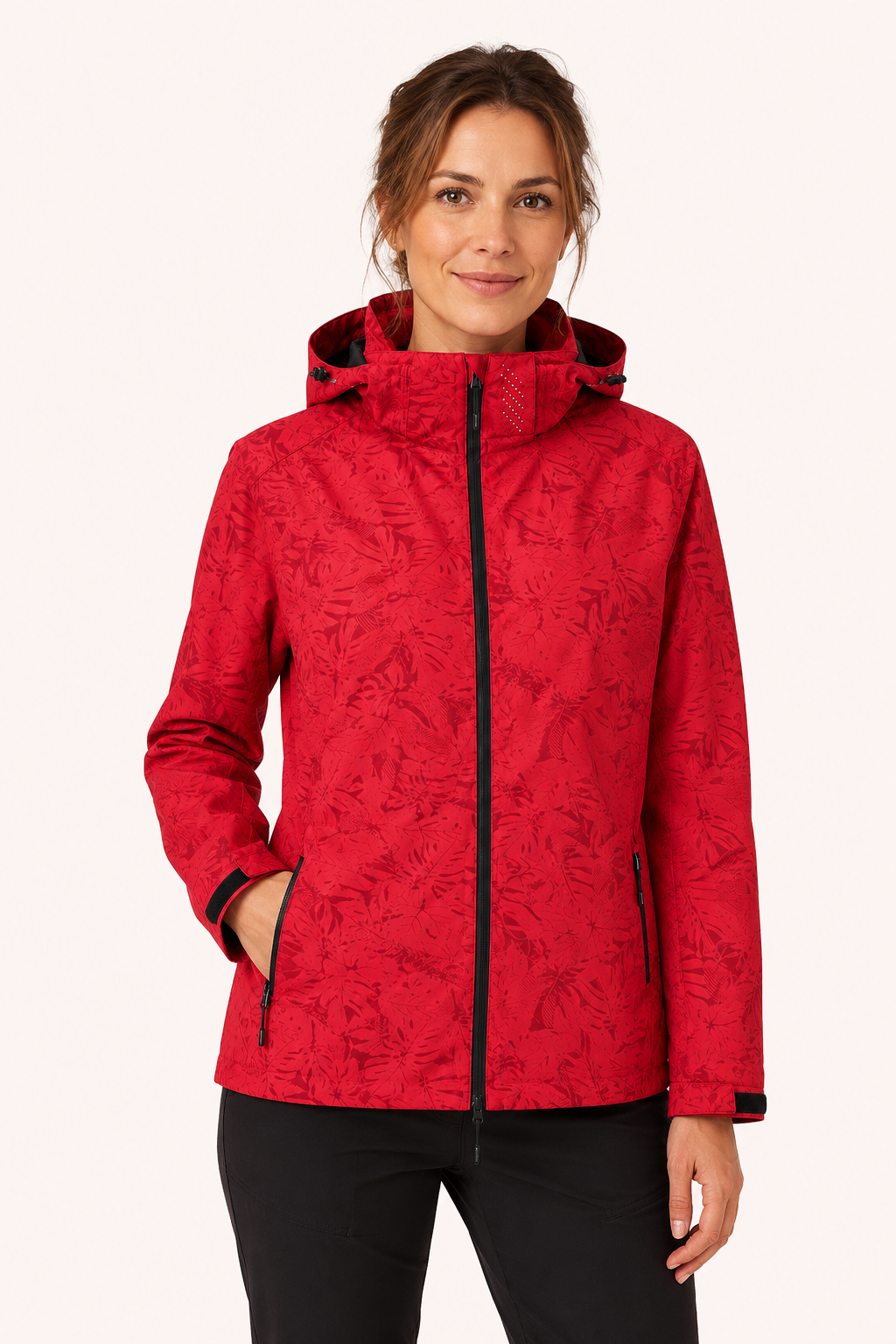 Veste coupe-vent légère unisexe à capuche et fermeture à glissière - Fassher