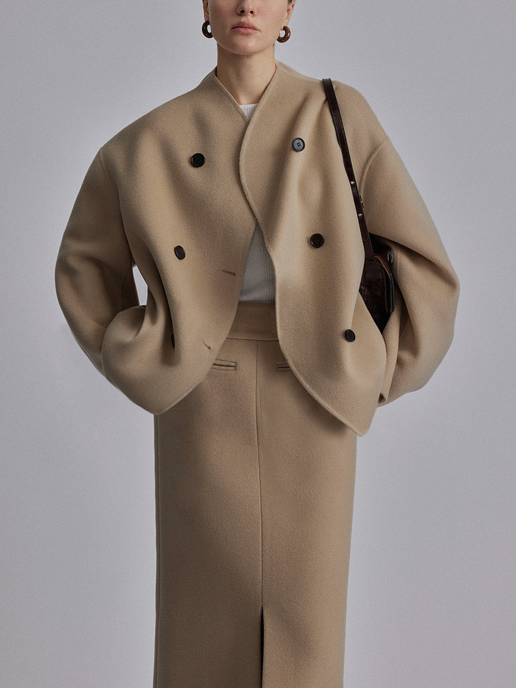 Veste femme oversize ample décontractée volume moderne - Myla