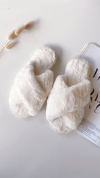 Chaussons d'intérieur en fourrure synthétique pour femme - Jeessy
