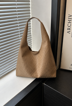Sac hobo femme effet cuir tressé porté épaule souple