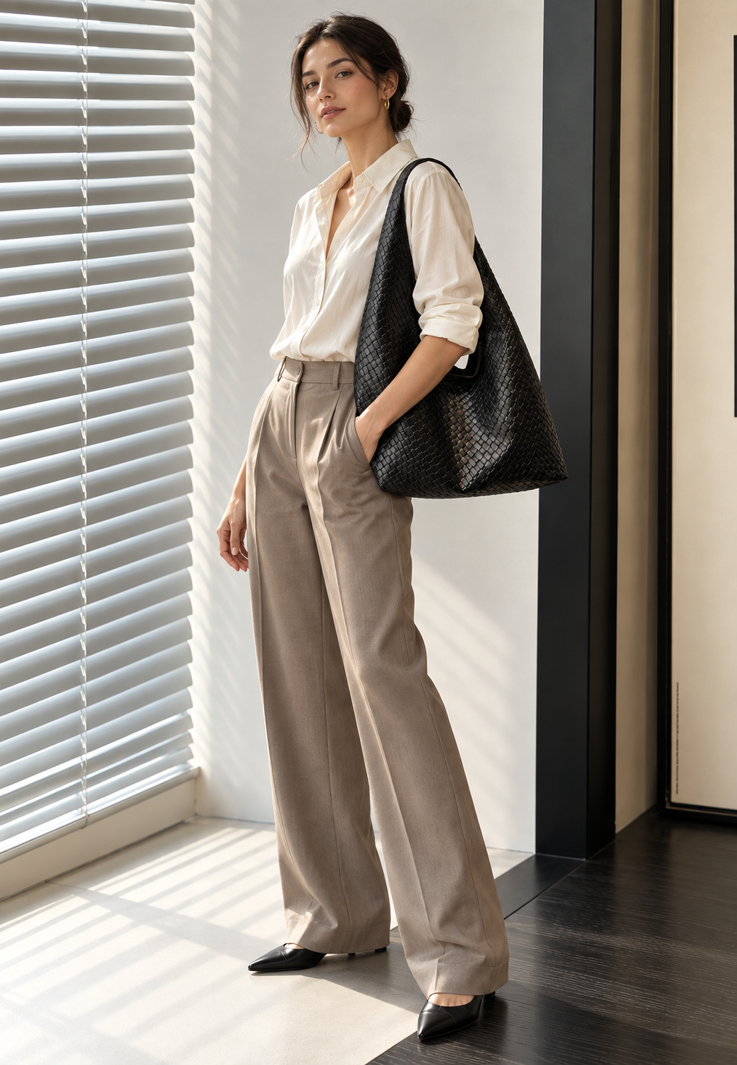Sac hobo femme effet cuir tressé porté épaule souple