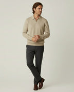 Pull homme col polo fermeture éclair maille demi-zip - Gauthier