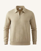 Pull homme col polo fermeture éclair maille demi-zip - Gauthier