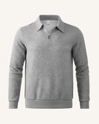 Pull homme col polo fermeture éclair maille demi-zip - Gauthier