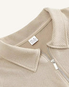 Pull homme col polo fermeture éclair maille demi-zip - Gauthier