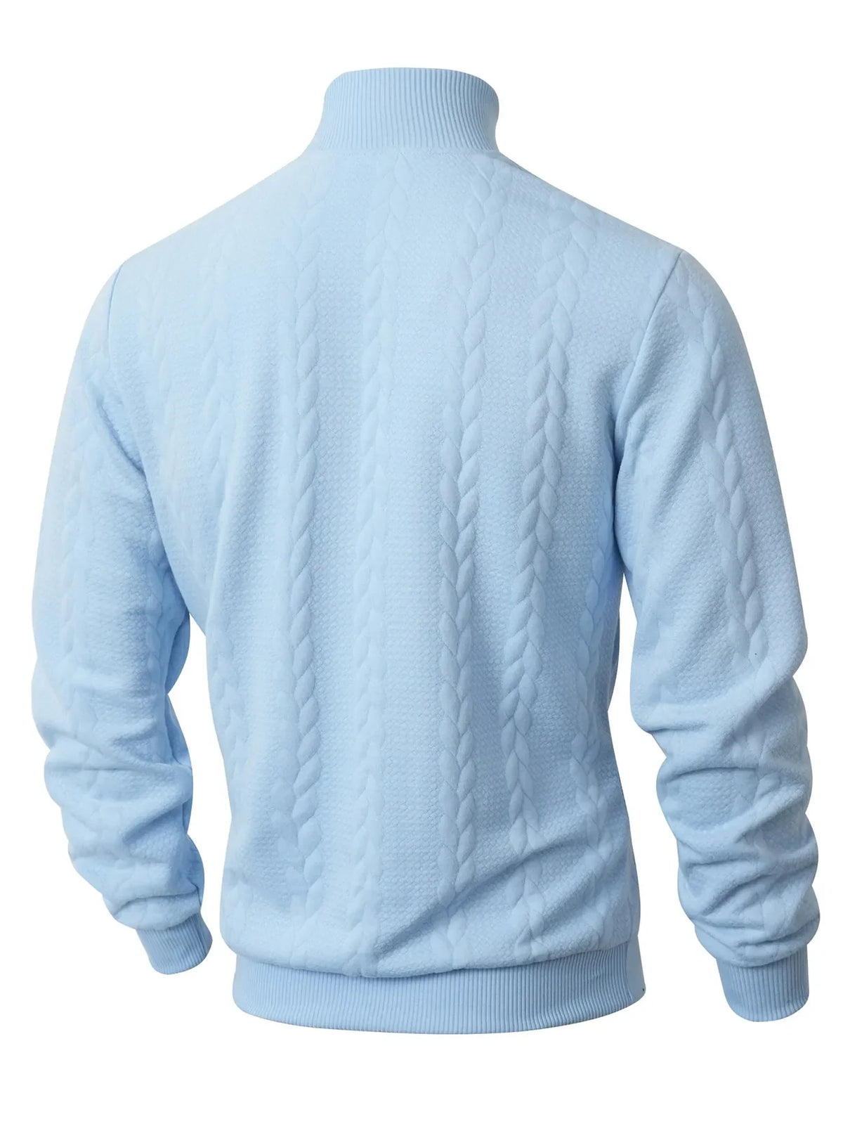 Pull maille homme col roulé manches longues chaud hiver - Leif