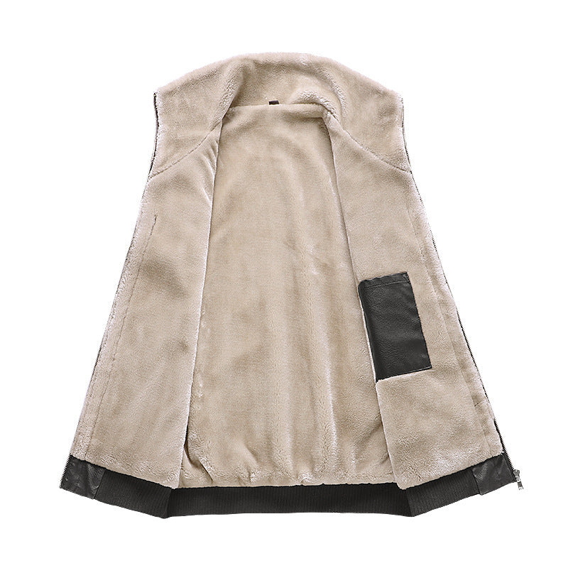 Veste en simili cuir con doublure thermique et coupe contemporaine adaptée - Rethan