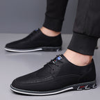 Chaussures in synthétique con lacet bas et perforations décoratives urbaines et discrètes - Zavian
