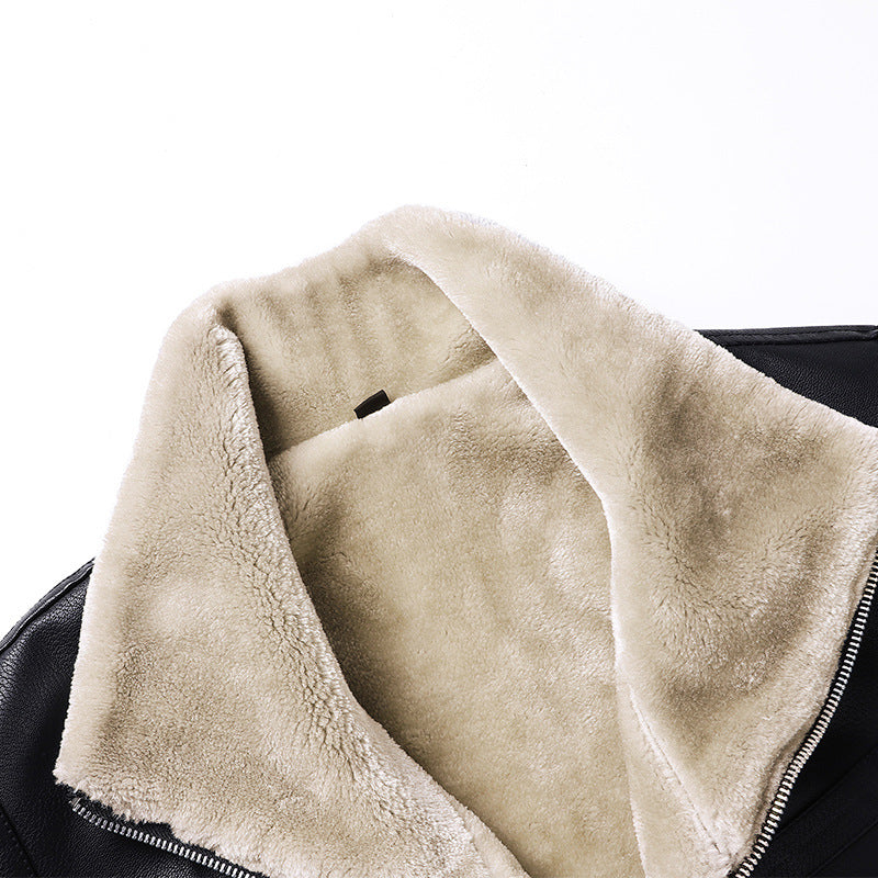 Veste en simili cuir con doublure thermique et coupe contemporaine adaptée - Rethan