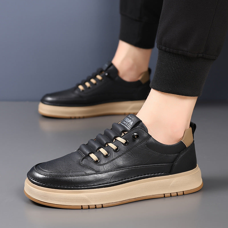 Baskets pour homme en synthétique avec lacets ajustables et coupe basse moderne - Elian