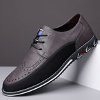 Chaussures in synthétique con lacet bas et perforations décoratives urbaines et discrètes - Zavian