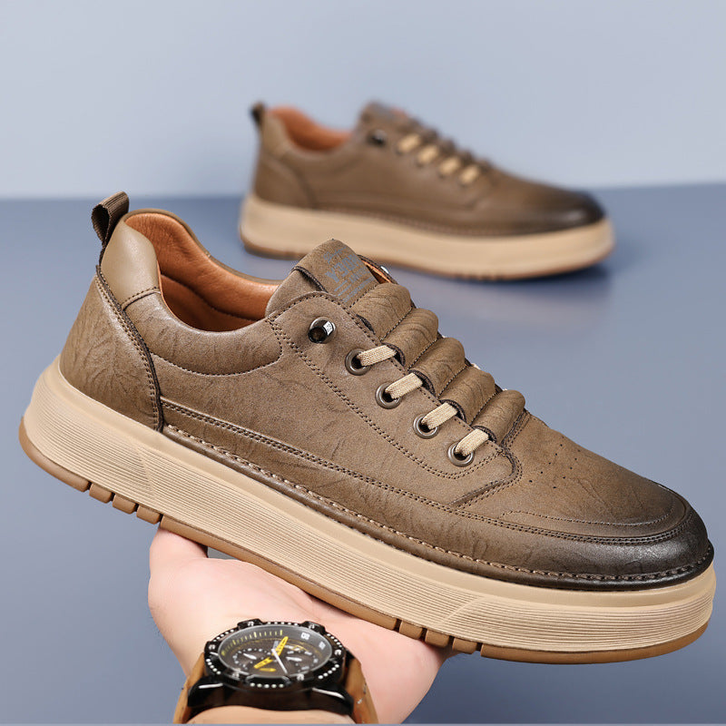 Baskets pour homme en synthétique avec lacets ajustables et coupe basse moderne - Elian