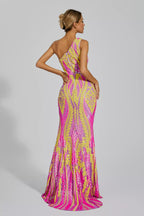 Robe longue de soirée fente latérale - Waltraud