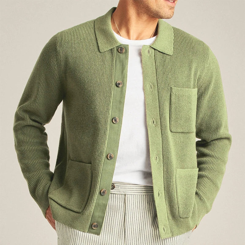 Cardigan homme maille douce confortable casual quotidien - Savinho
