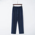 Pantalon large en lin à taille élastique et cordon de serrage femmes - Nerea
