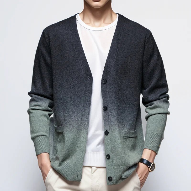 Cardigan homme automne maille chaud hiver décontracté - Rufus