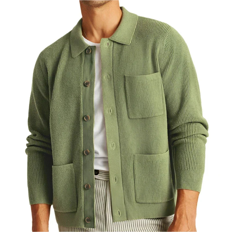 Cardigan homme maille douce confortable casual quotidien - Savinho