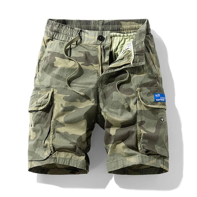 Short cargo camouflage à poches latérales pour homme - Malte