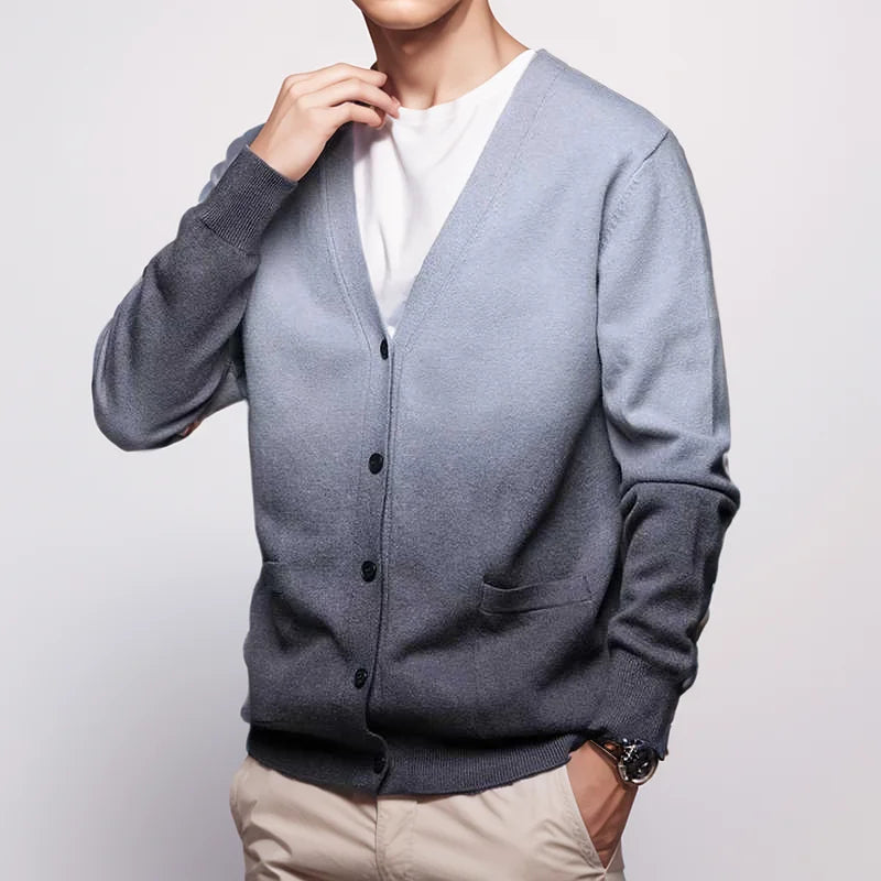 Cardigan homme automne maille chaud hiver décontracté - Rufus
