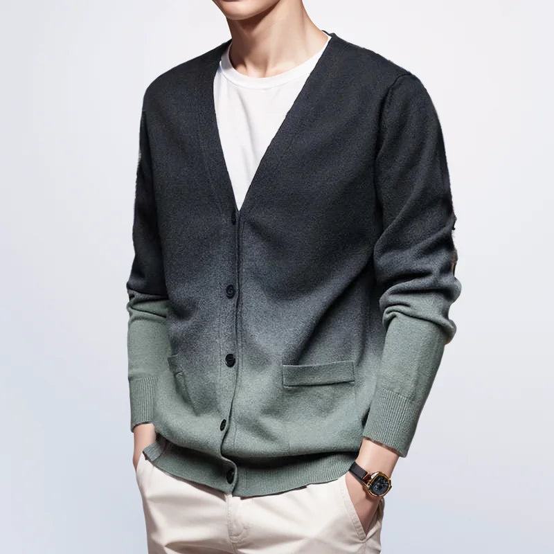 Cardigan homme automne maille chaud hiver décontracté - Rufus