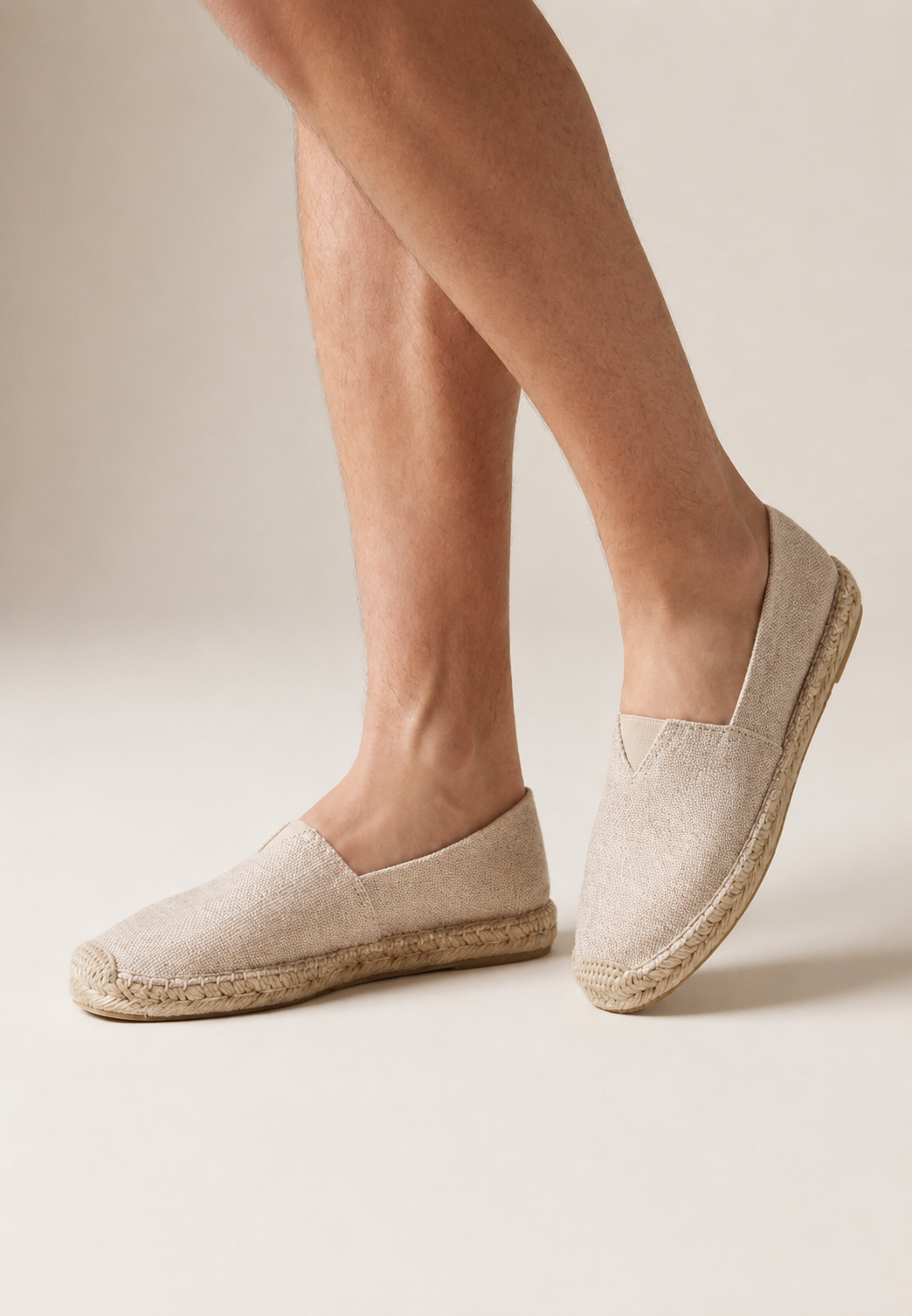 Espadrilles homme à enfiler jute semelle tressée été - John