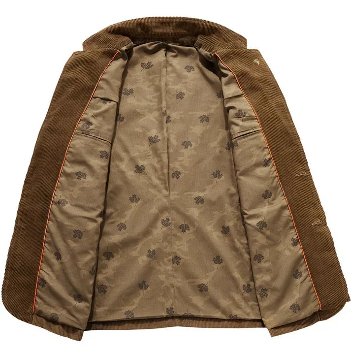 Blazer homme velours côtelé boutons texture élégant automne - Emmett