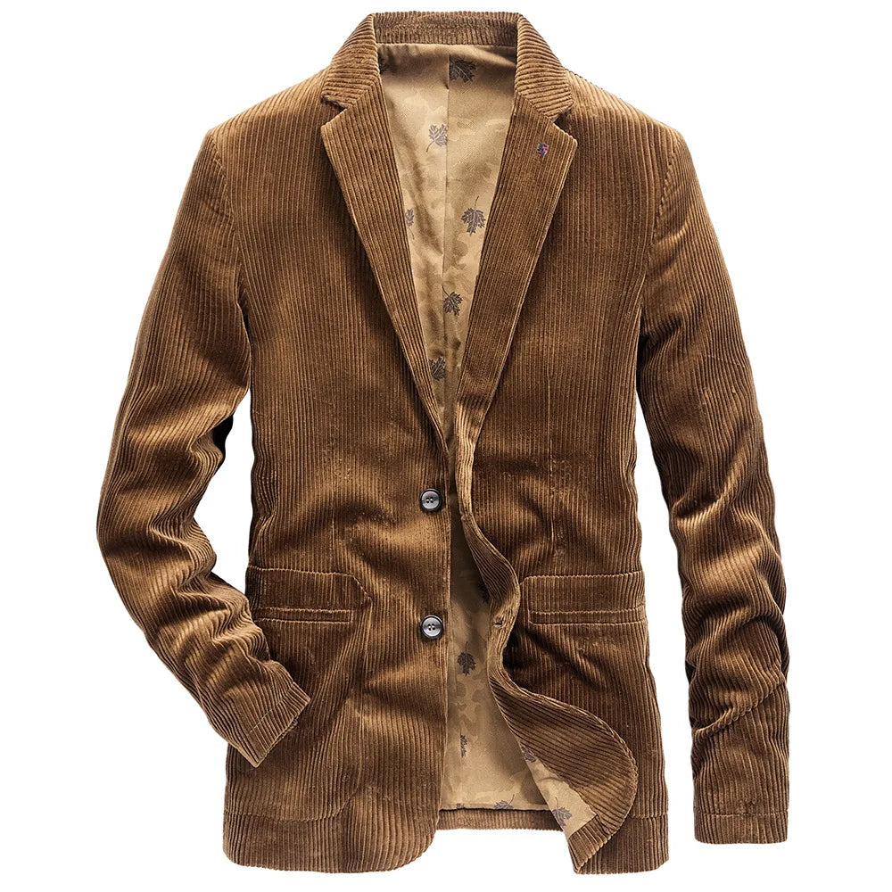 Blazer homme velours côtelé boutons texture élégant automne - Emmett