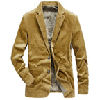 Blazer homme velours côtelé boutons texture élégant automne - Emmett