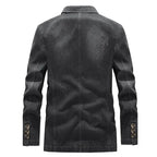 Veste jean homme effet délavé détails usés deux boutons - Ivar