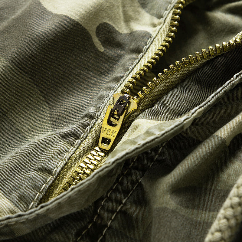 Short cargo camouflage à poches latérales pour homme - Carson