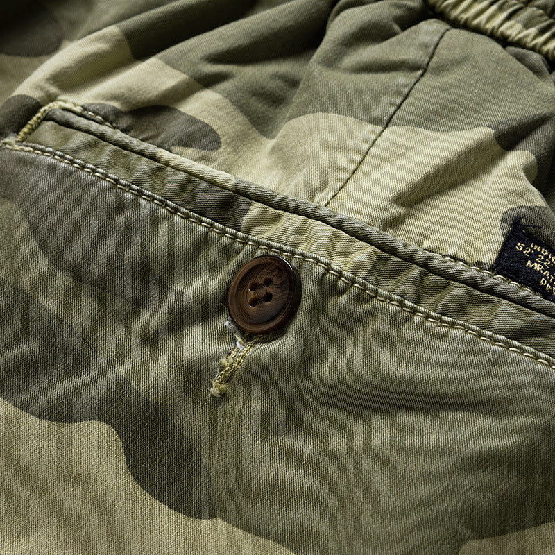 Short cargo camouflage à poches latérales pour homme - Carson