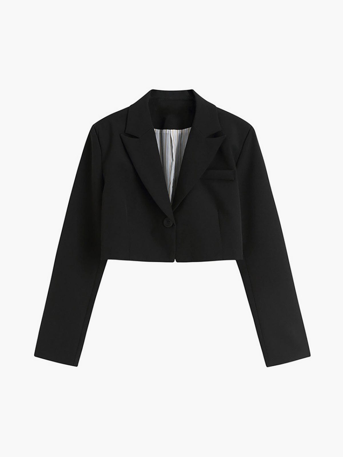 Blazer court femme coupe tailleur structuré bureau chic - Selina