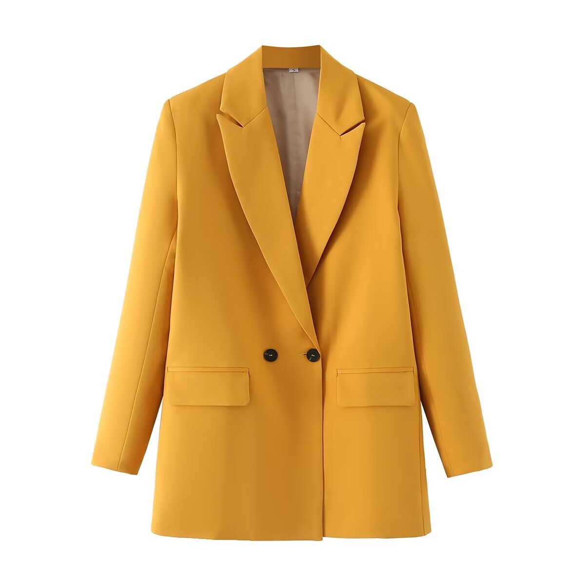 Blazer croisé femme coupe droite revers en pointe tailleur - Greta