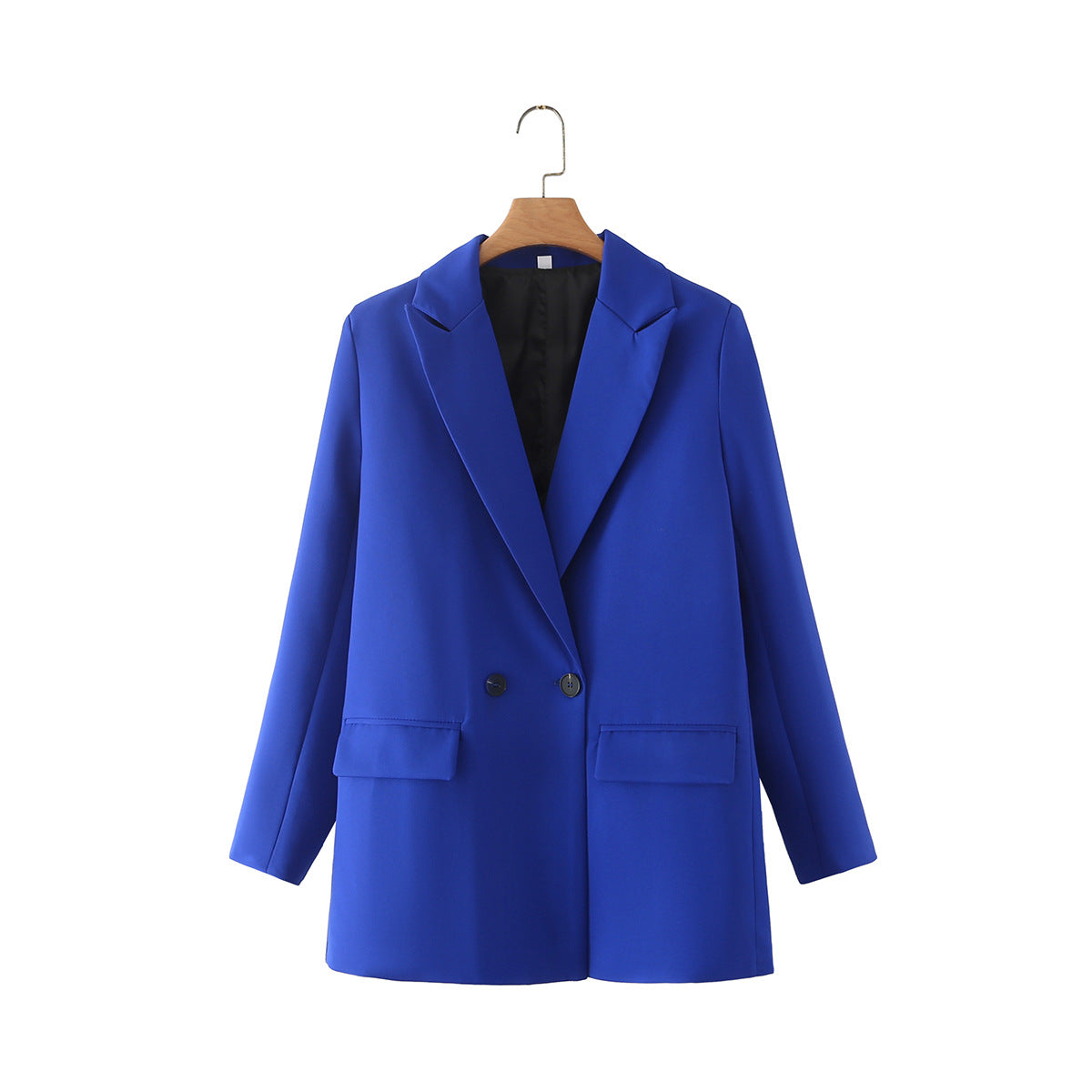 Blazer croisé femme coupe droite revers en pointe tailleur - Greta