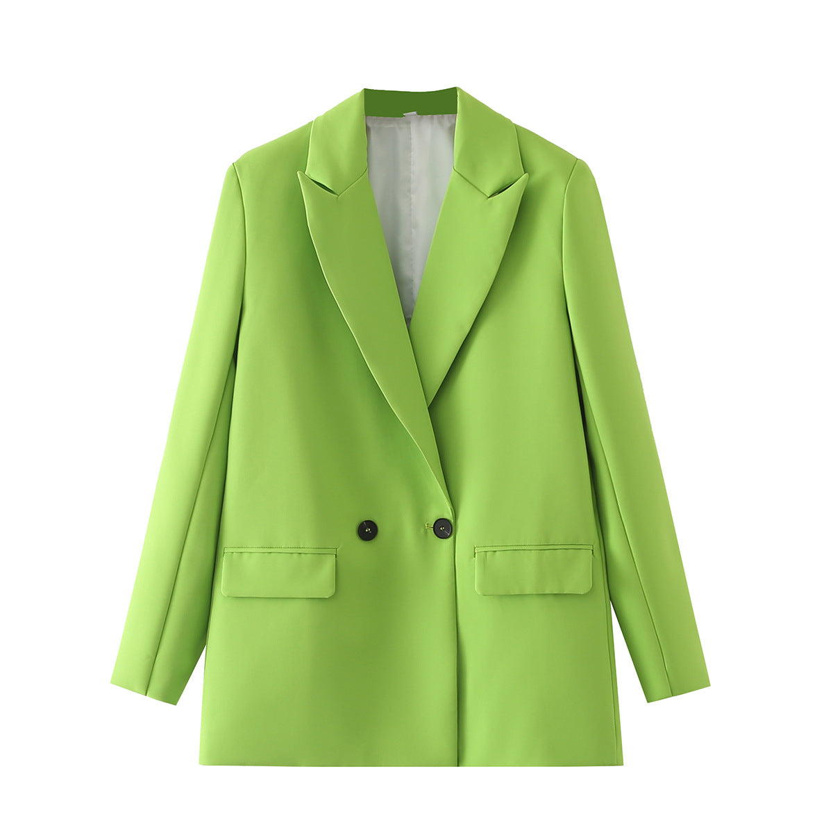 Blazer croisé femme coupe droite revers en pointe tailleur - Greta