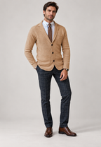 Blazer maille homme revers trois boutons tricot bureau - Sverre