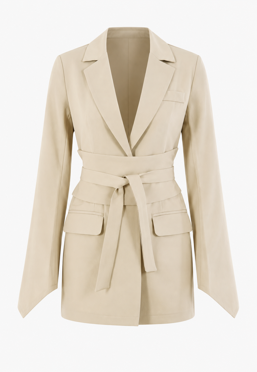 Blazer femme cintré ceinture taille marquée élégant - Mila