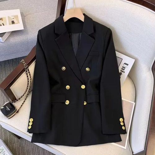 Blazer femme double boutonnage boutons métalliques revers - Britta