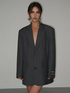 Blazer oversize femme deux boutons coupe ample élégant - Lorelei