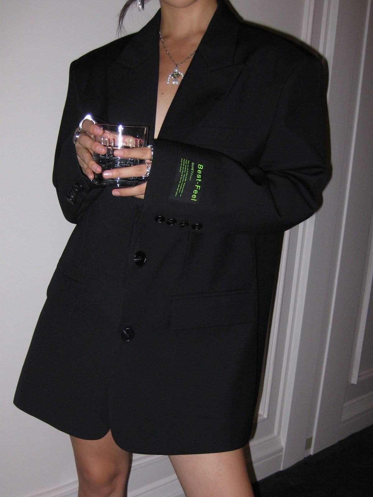 Blazer oversize femme deux boutons coupe ample élégant - Lorelei
