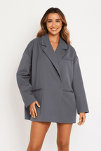 Blazer oversize femme revers coupe ample moderne décontracté - Maja