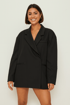 Blazer oversize femme revers coupe ample moderne décontracté - Maja