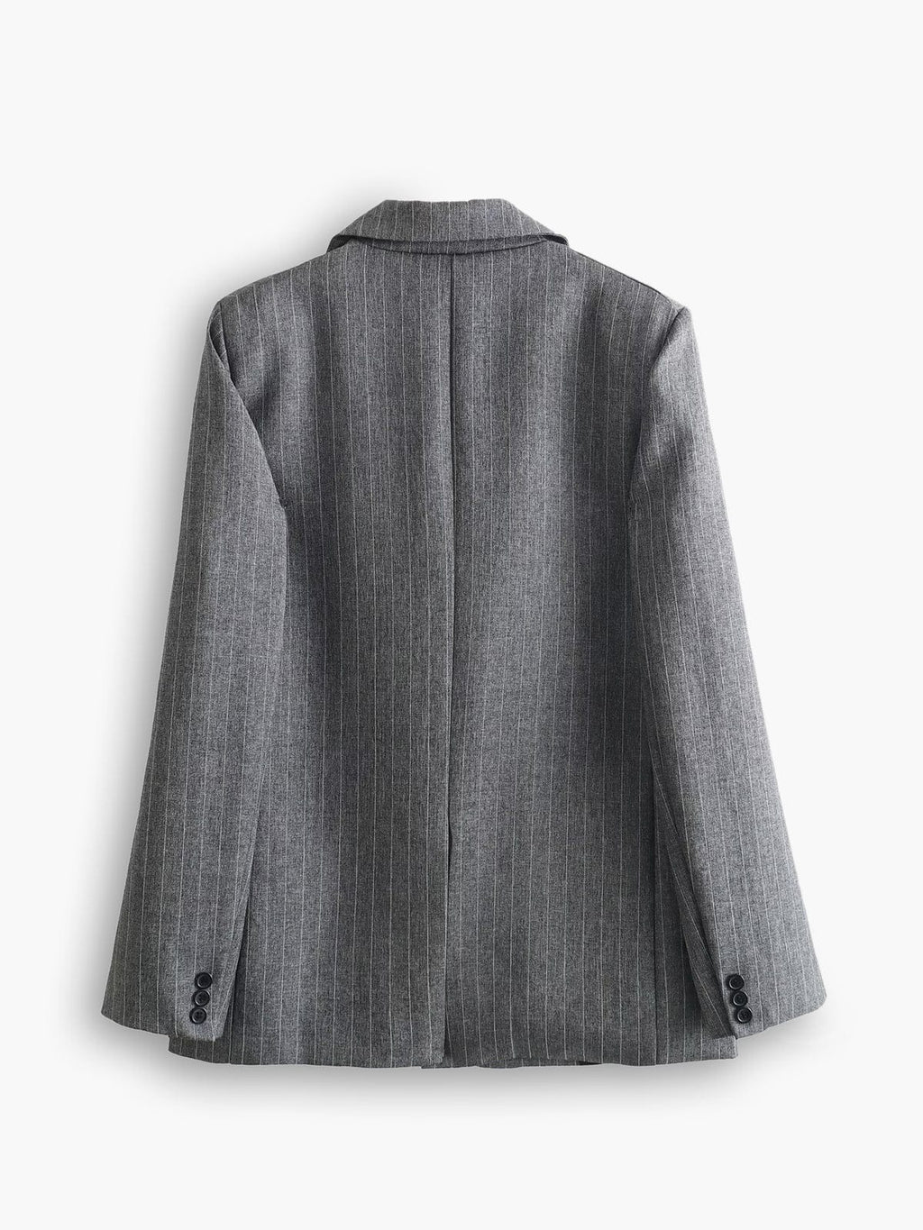 Blazer gris oversize femme deux boutons coupe ample - Jana