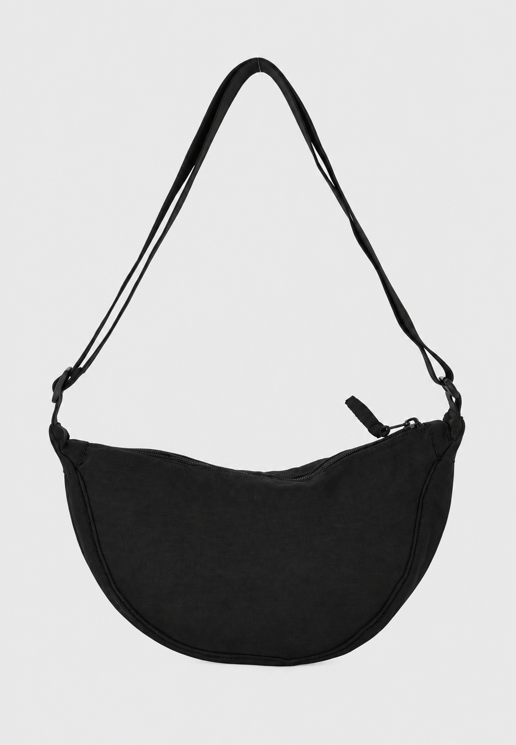 Sac bandoulière femme nylon demi-lune sangle ajustable - Apolline