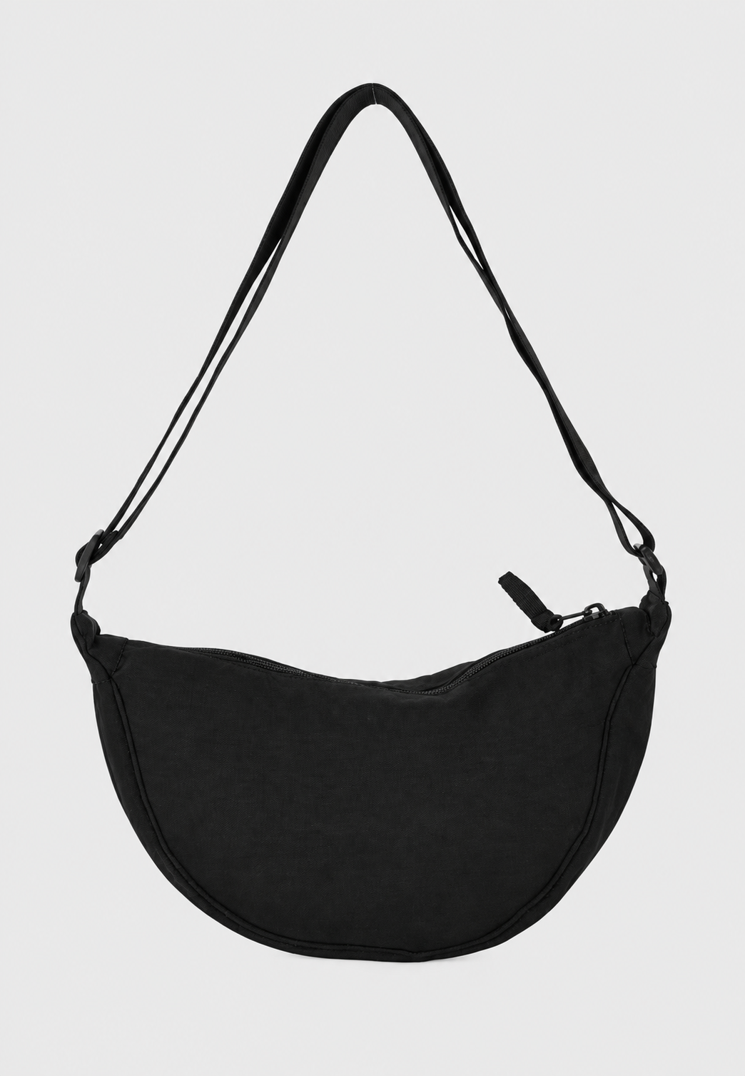 Sac bandoulière femme nylon demi-lune sangle ajustable - Apolline