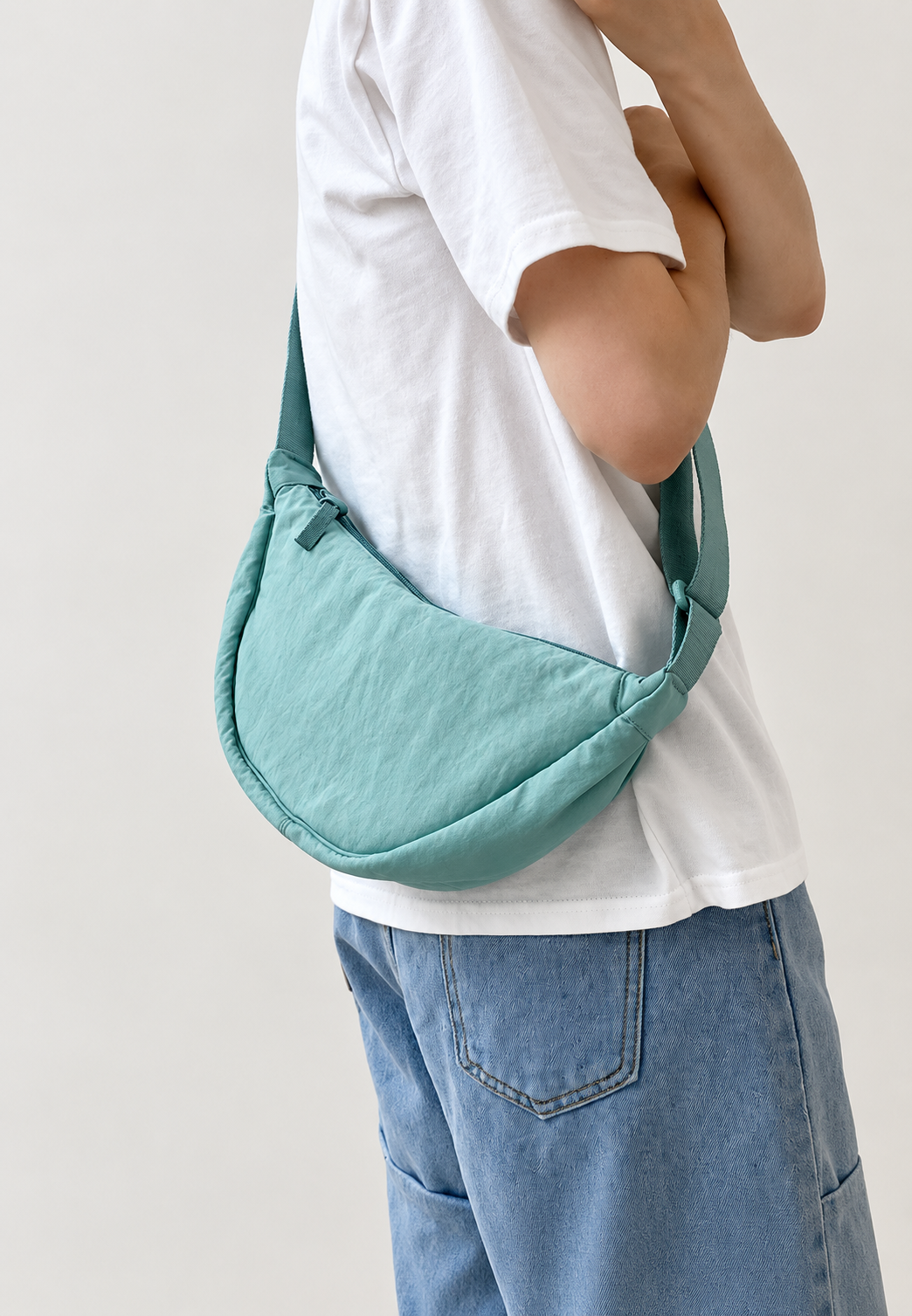 Sac bandoulière femme forme arrondie bandoulière réglable - Clémence