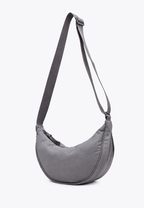 Sac bandoulière femme nylon demi-lune bandoulière réglable - Camille