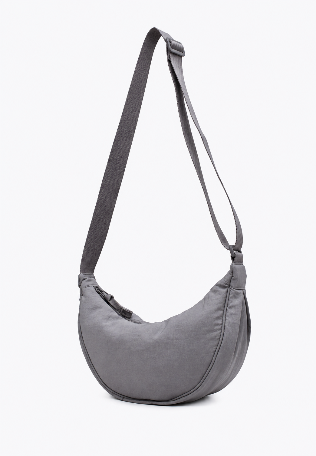 Sac bandoulière femme nylon demi-lune bandoulière réglable - Camille