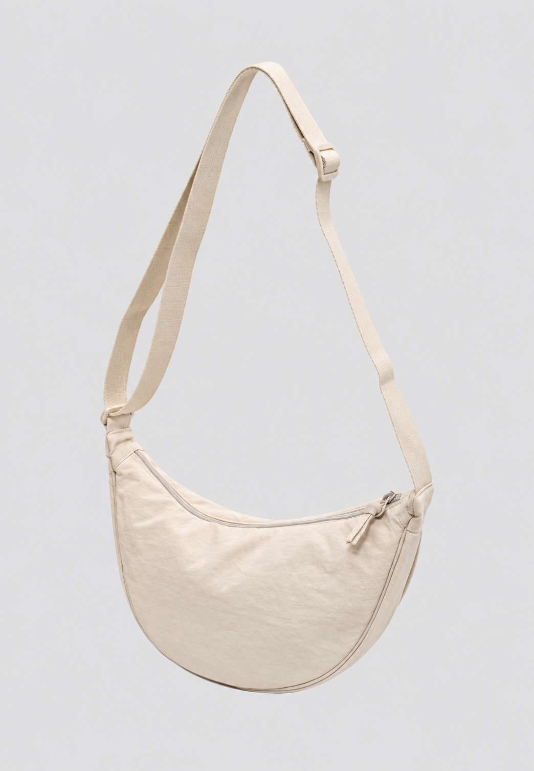 Sac bandoulière femme nylon demi-lune bandoulière réglable - Camille