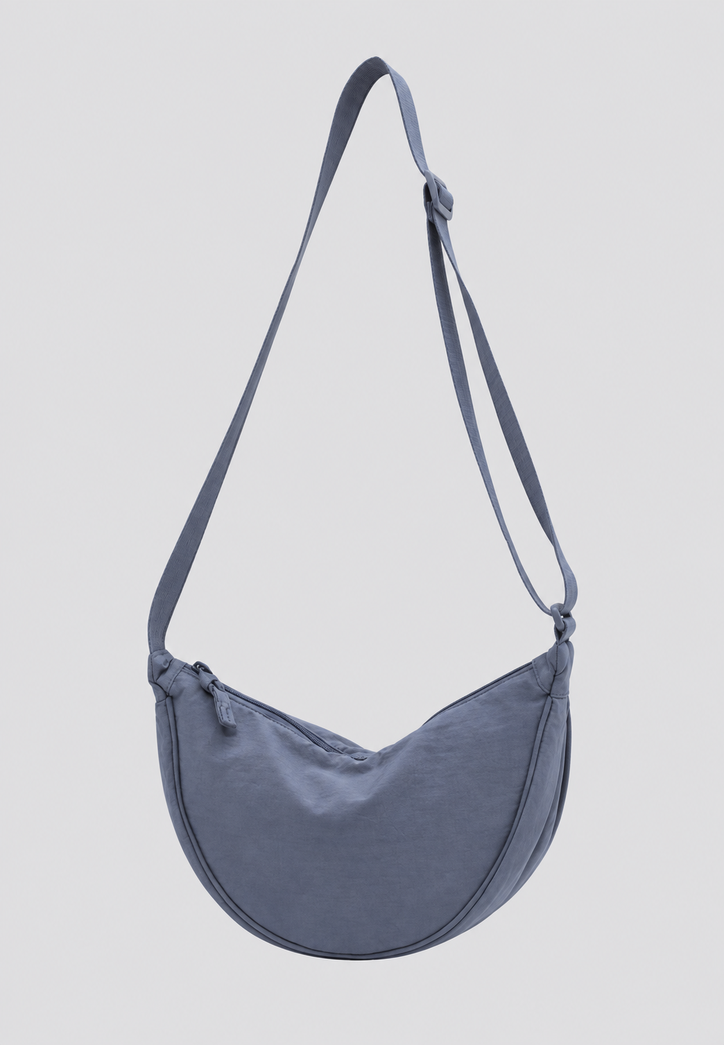 Sac bandoulière femme nylon demi-lune bandoulière réglable - Camille